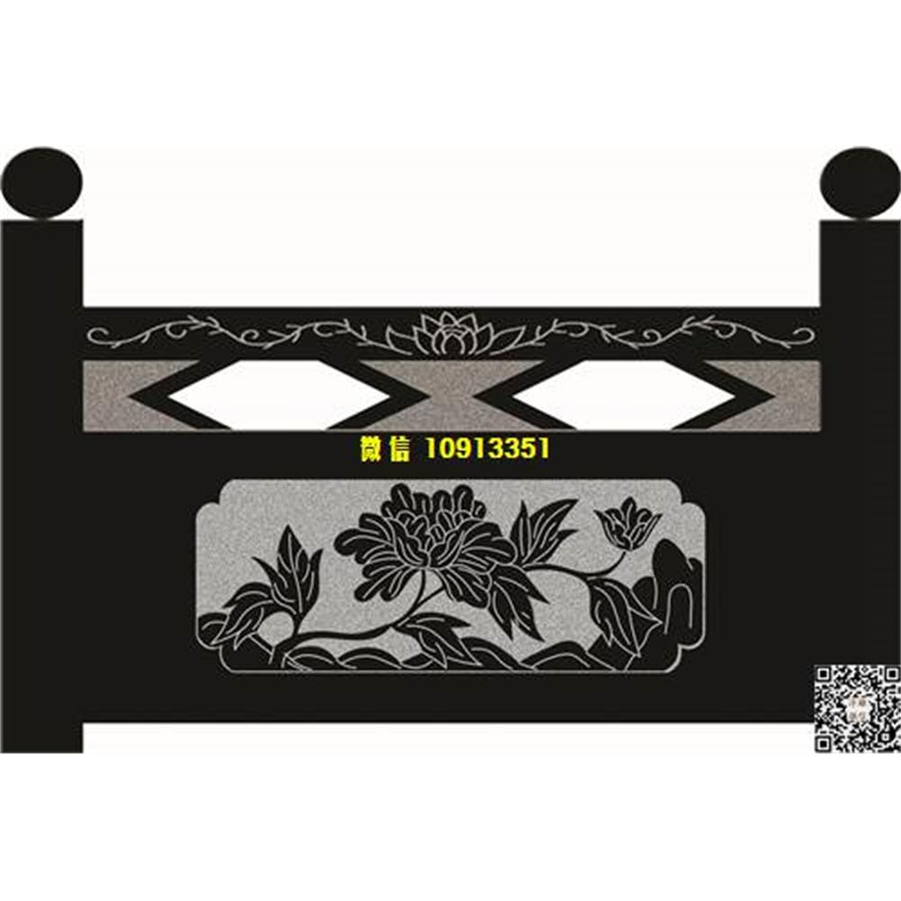 精雕图28牡丹花栏板精雕图线雕图线条图单线铣底图_电脑雕刻plt文泰矢量图精雕图浮雕图